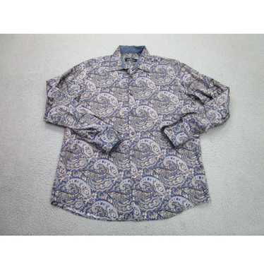 Bugatchi Bugatchi Uomo Shirt mens Medium Blue Pais