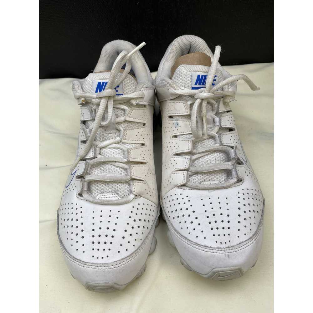 Nike Nike Reax Mens White Blue Sneakers Shoes Siz… - image 1