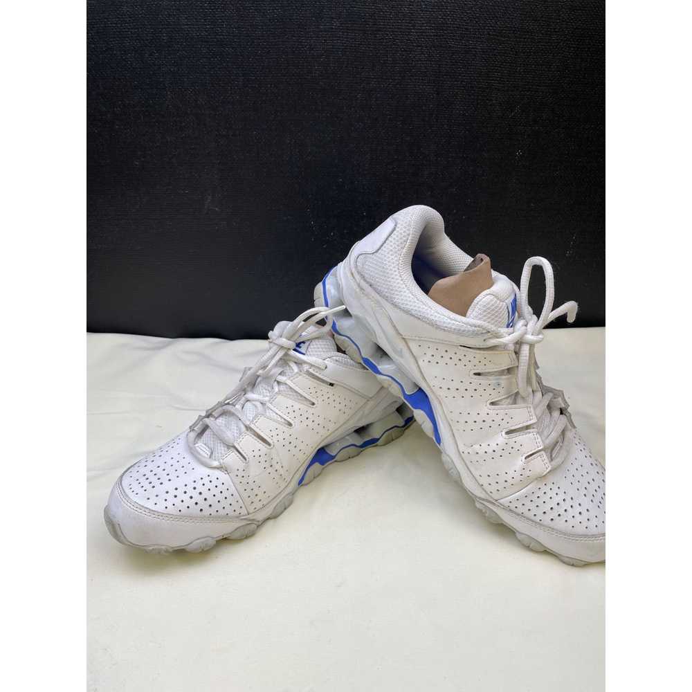 Nike Nike Reax Mens White Blue Sneakers Shoes Siz… - image 2