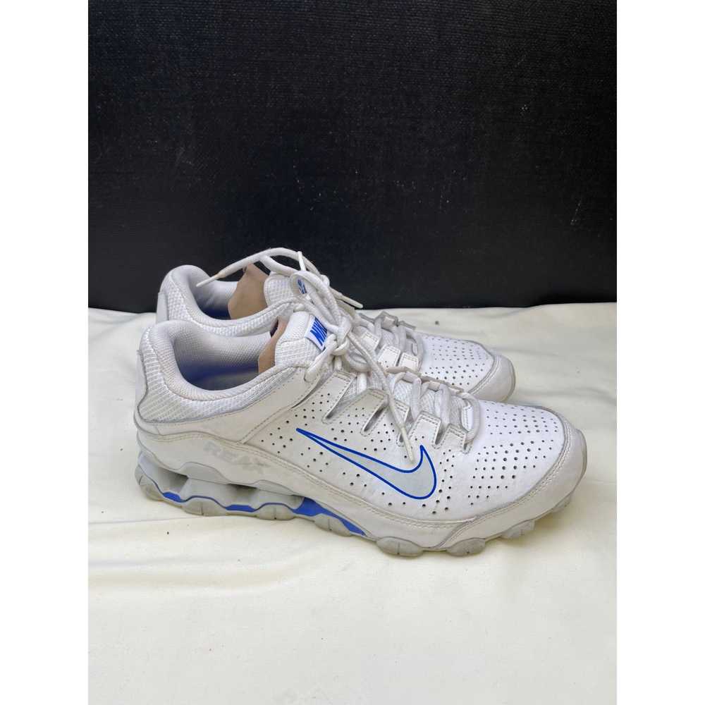 Nike Nike Reax Mens White Blue Sneakers Shoes Siz… - image 4