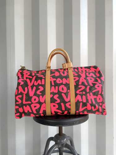 Louis Vuitton × Vintage Keepall 50 Monogram Graffi