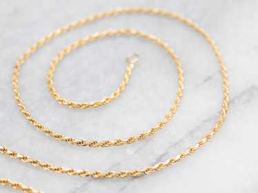 Adjustable Gold Rope Twist Chain - image 1