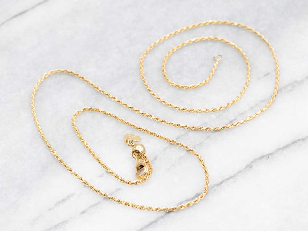 Adjustable Gold Rope Twist Chain - image 2