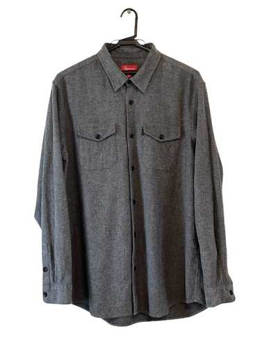 Supreme SUPREME Work Shirt Cotton Gray Black Box L