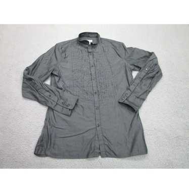 Diesel Diesel Shirt Mens L Gray Slim Button Long … - image 1