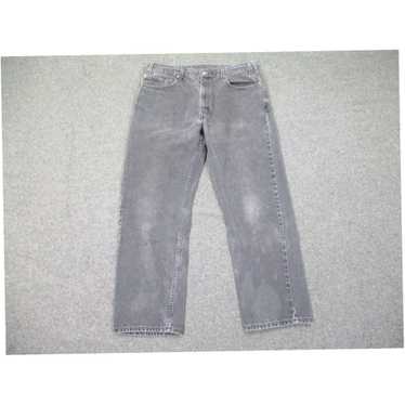 Levi's Authentic Black Faded Vintage Denim Straig… - image 1