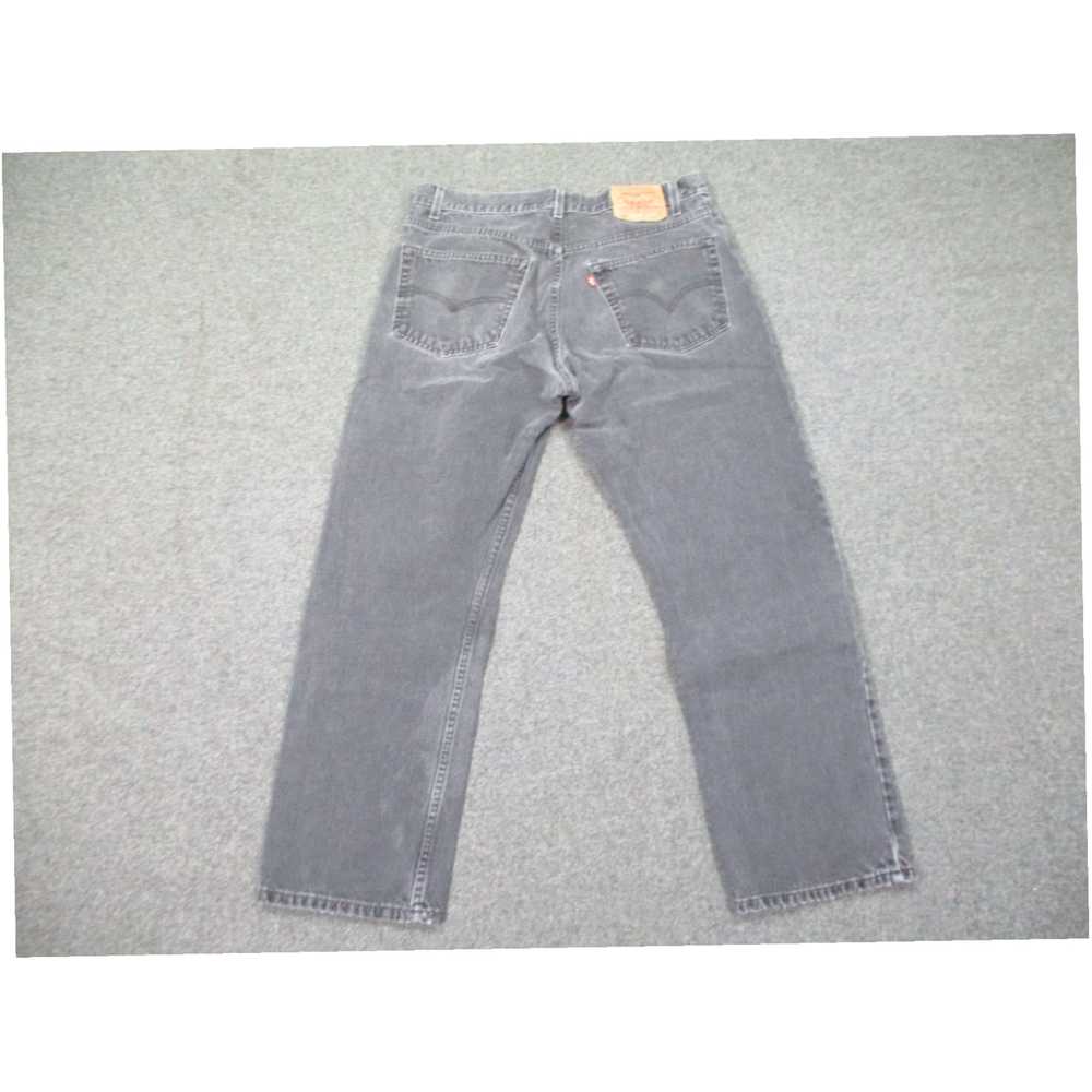 Levi's Authentic Black Faded Vintage Denim Straig… - image 2