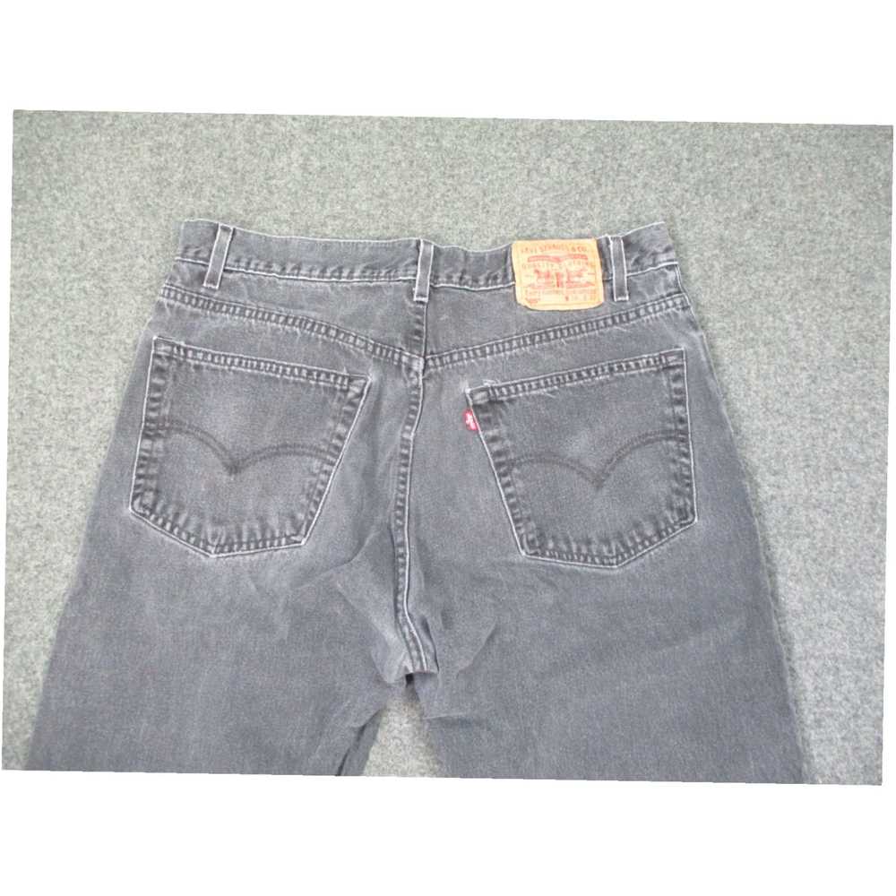 Levi's Authentic Black Faded Vintage Denim Straig… - image 3