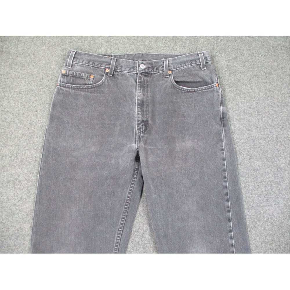 Levi's Authentic Black Faded Vintage Denim Straig… - image 4