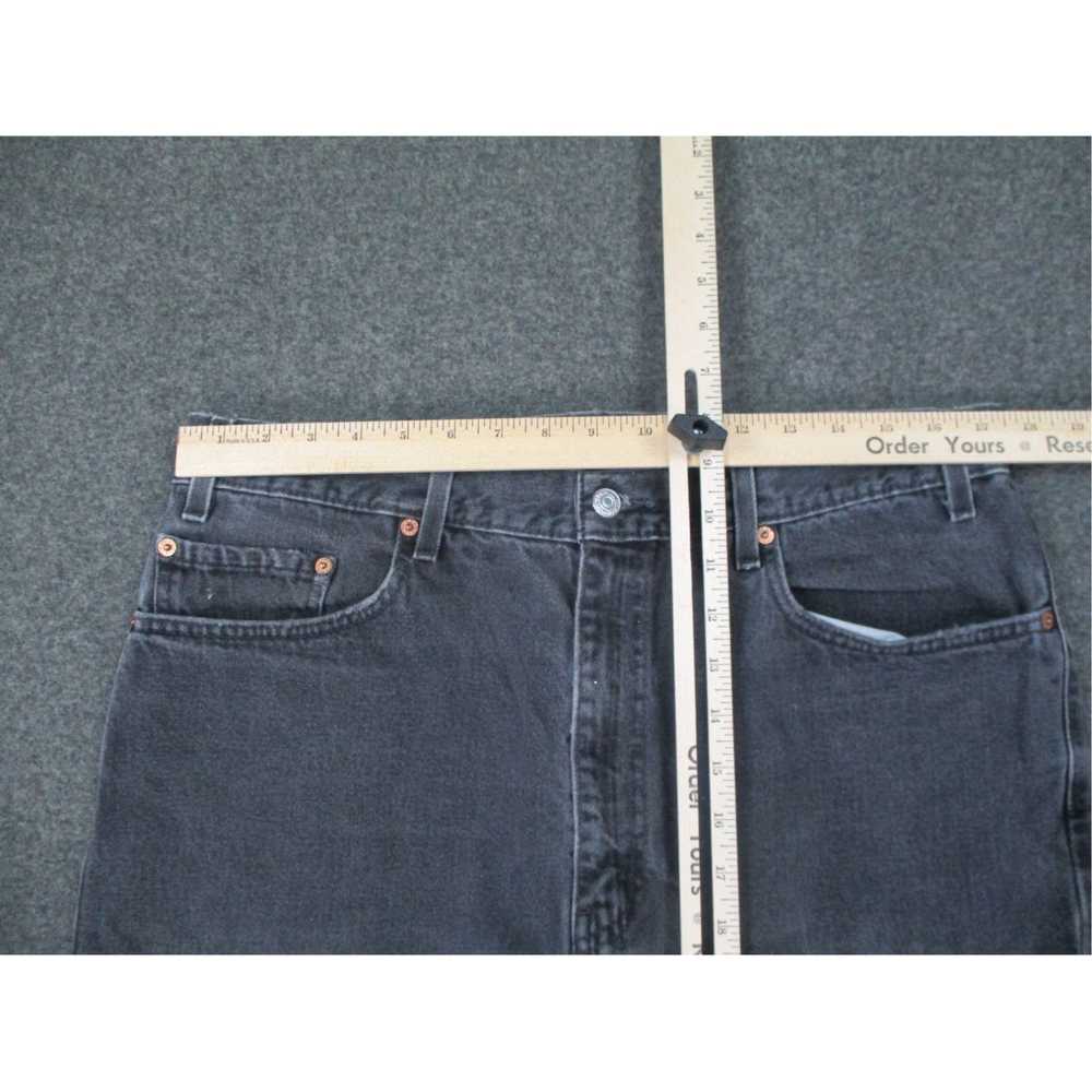 Levi's Authentic Black Faded Vintage Denim Straig… - image 6