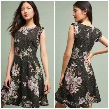 eri + ali Anthropologie Mevaeh Floral Black Lace … - image 1