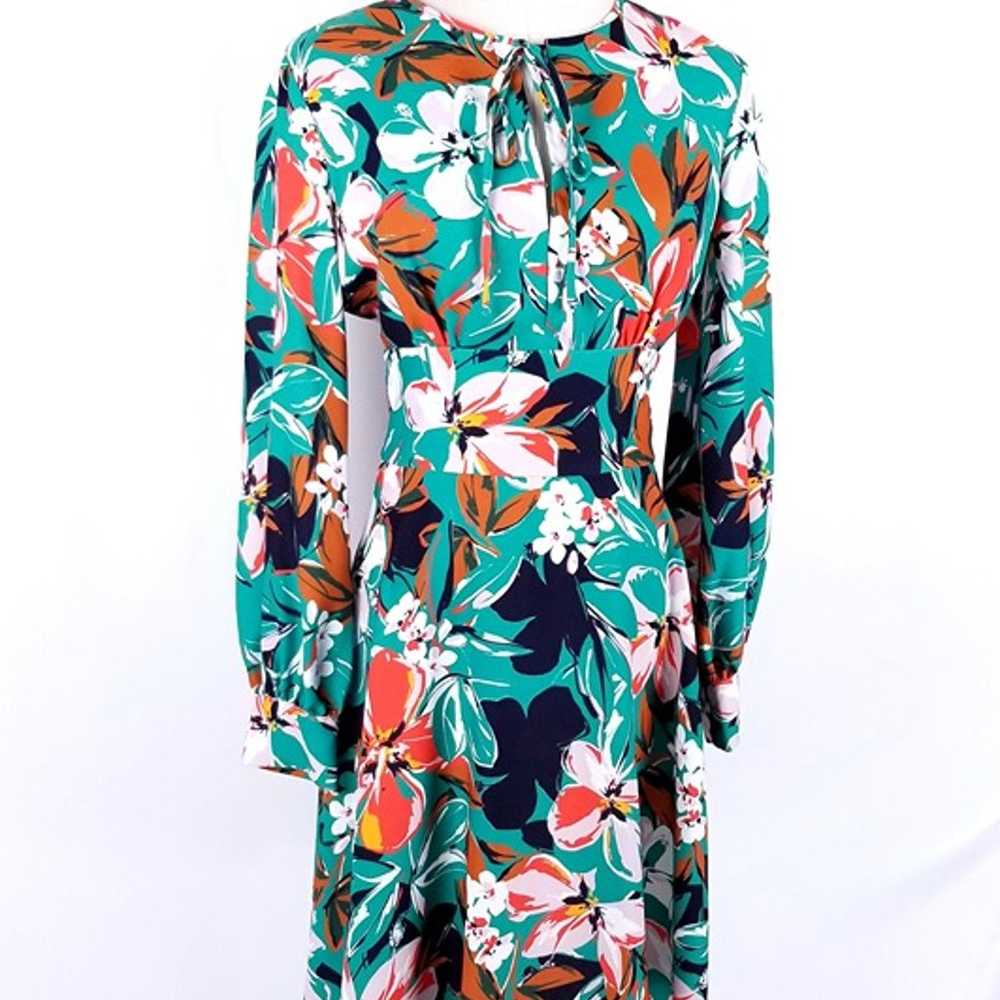 Alexia Admor Long Sleeve Tropical Floral Dress Si… - image 2