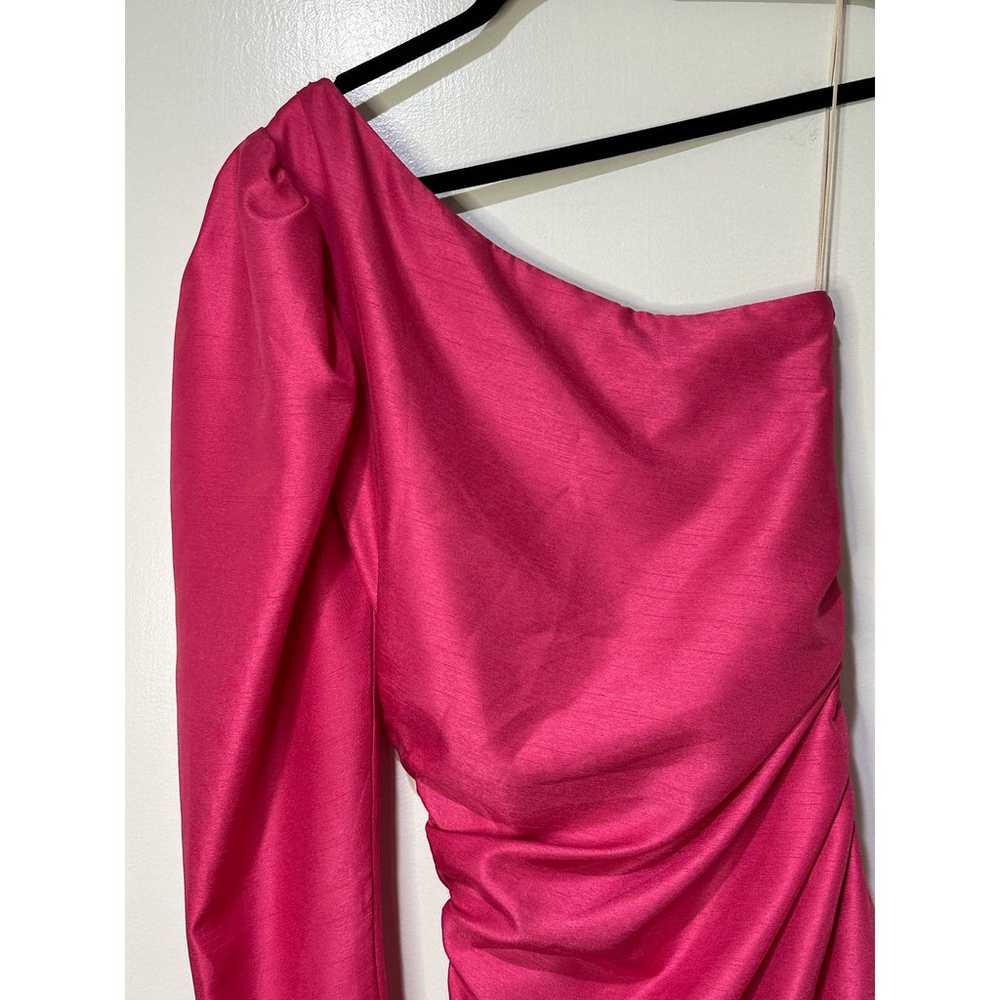 Wilfred by Aritzia Hot Pink One Shoulder Ruched M… - image 10