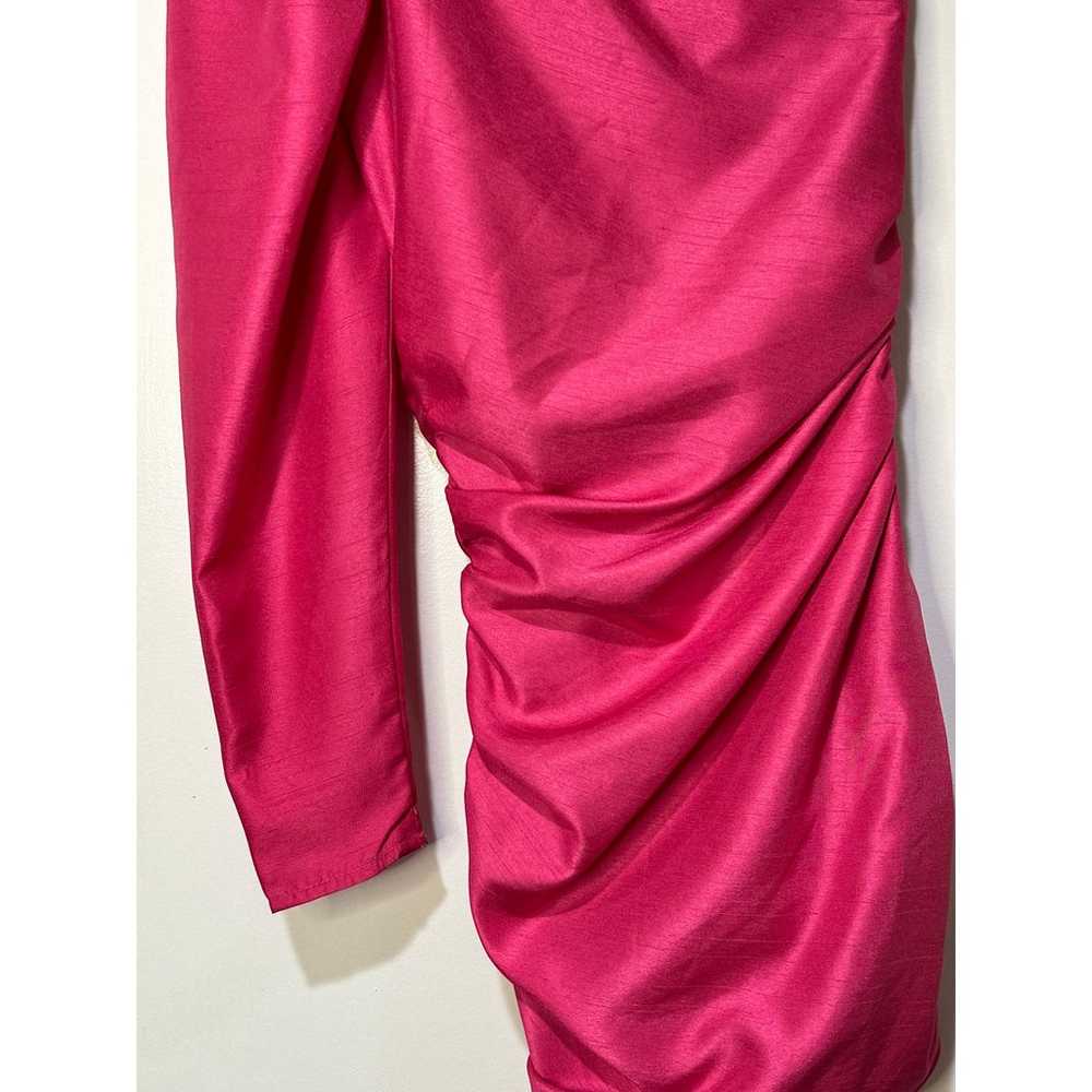 Wilfred by Aritzia Hot Pink One Shoulder Ruched M… - image 11