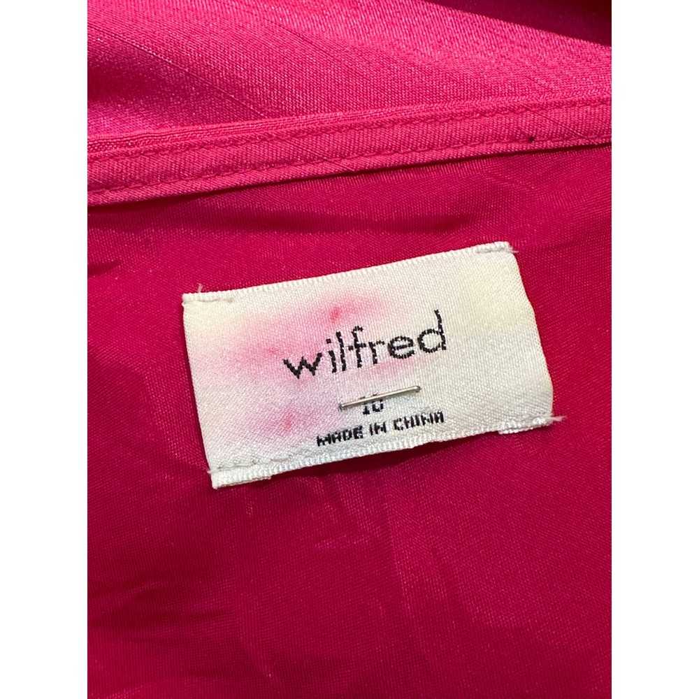 Wilfred by Aritzia Hot Pink One Shoulder Ruched M… - image 4