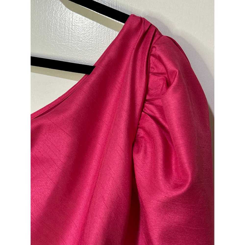 Wilfred by Aritzia Hot Pink One Shoulder Ruched M… - image 7