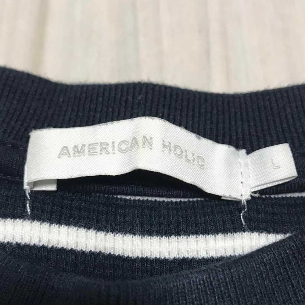 AMERICAN HOLIC Striped Cut and Sew Top Size L b33… - image 6