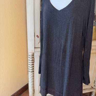 Eileen Fisher grey flannel dress