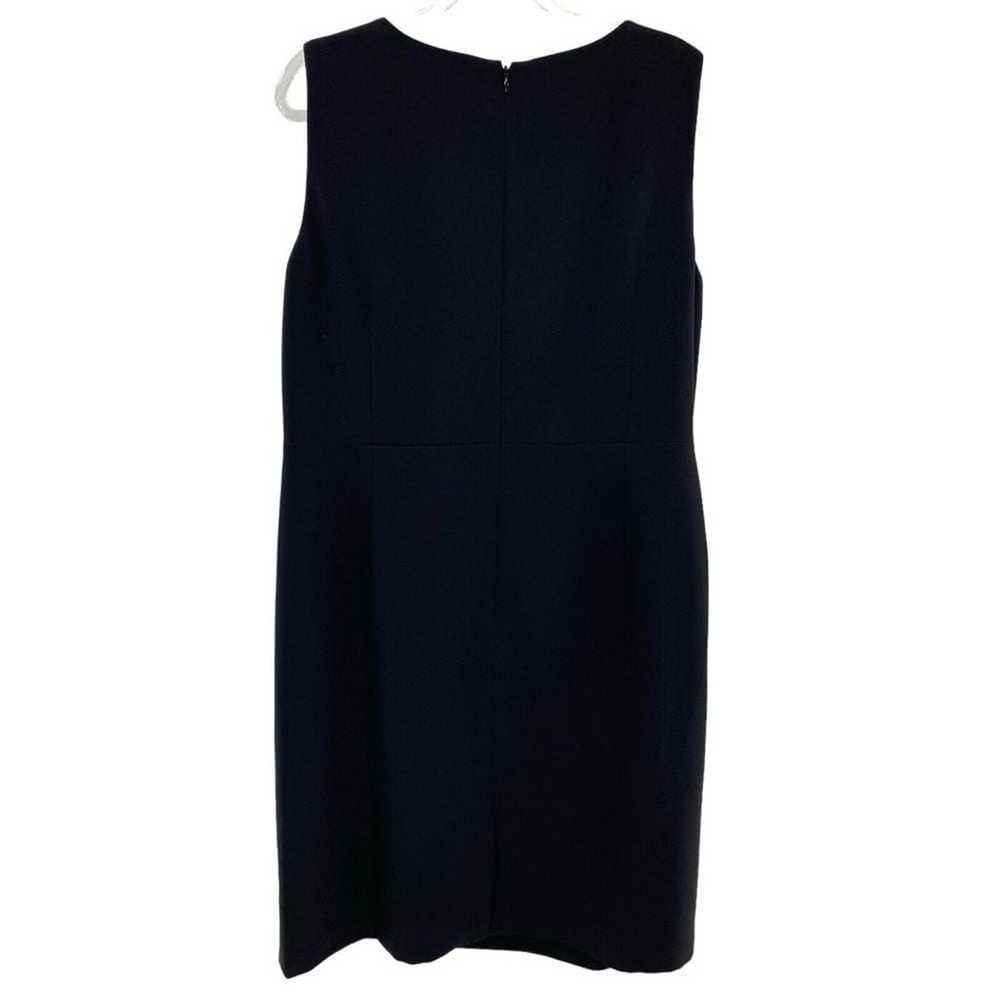 Kasper Dress Womens 14W Plus Black Sheath Sleevel… - image 4