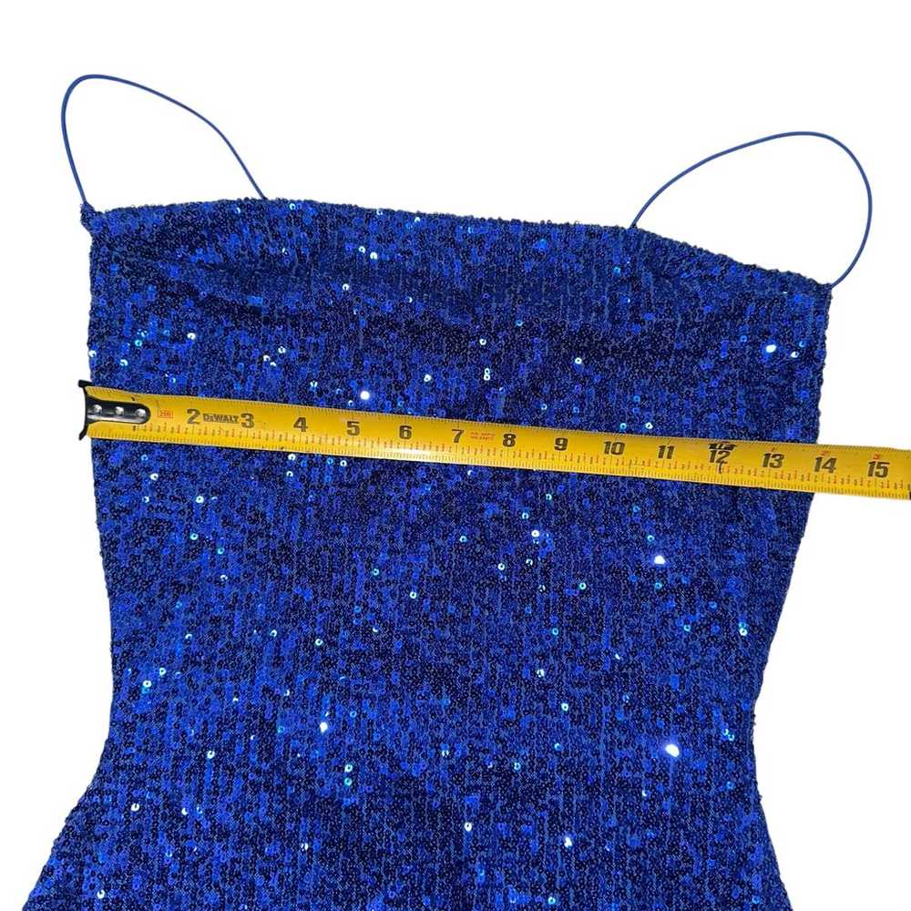 Windsor Glitzy Babe Royal Blue sequin mini dress … - image 5