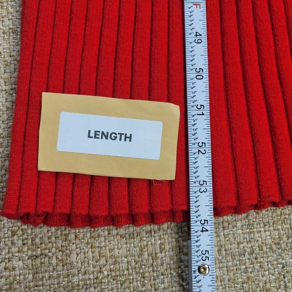 En Saison Sweater Dress Size Large Red Ribbed Lon… - image 11