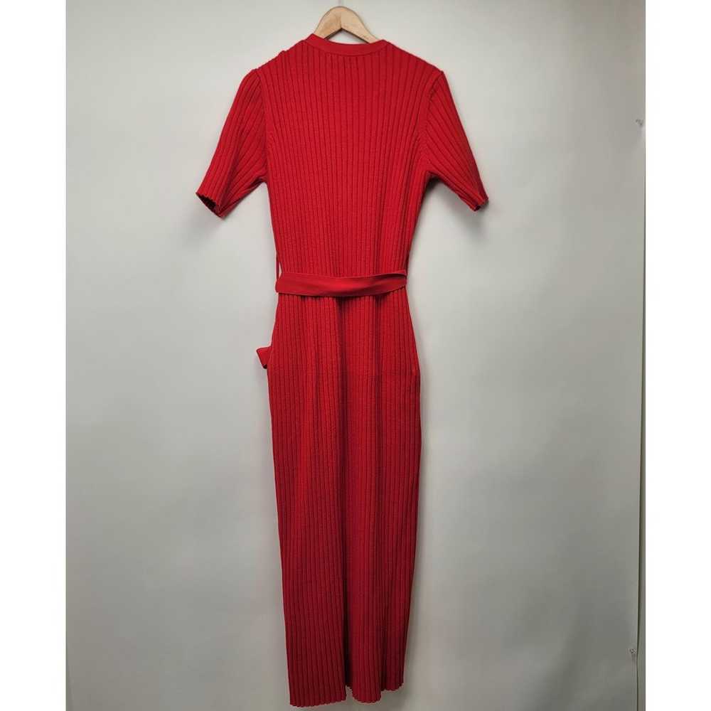 En Saison Sweater Dress Size Large Red Ribbed Lon… - image 2