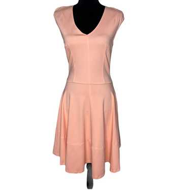 Bar III Peach Flared Dress - Size Large