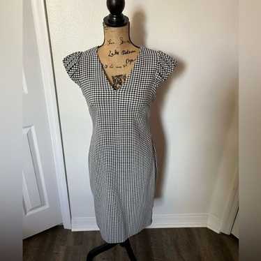 Calvin Klein Gingham Plaid Dress-Size 6 - image 1