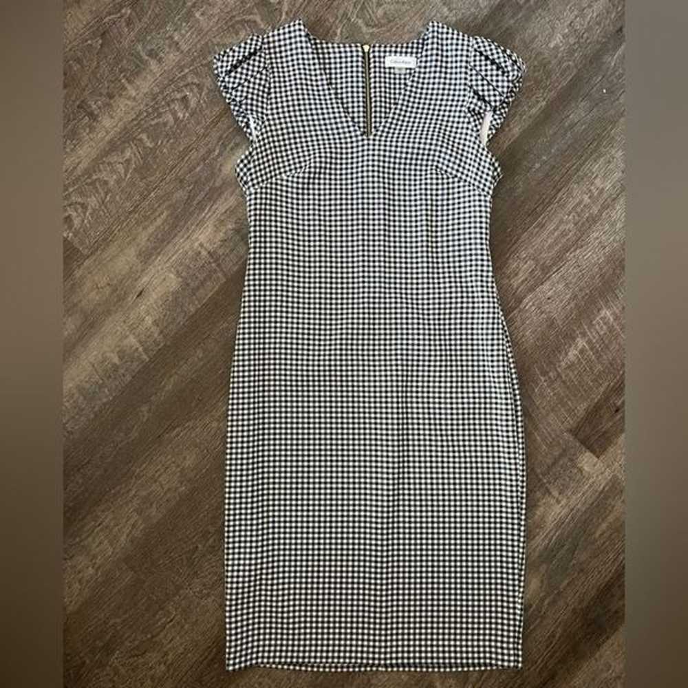 Calvin Klein Gingham Plaid Dress-Size 6 - image 6