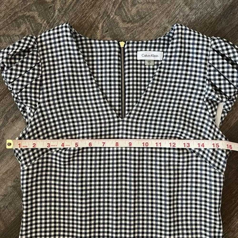 Calvin Klein Gingham Plaid Dress-Size 6 - image 7