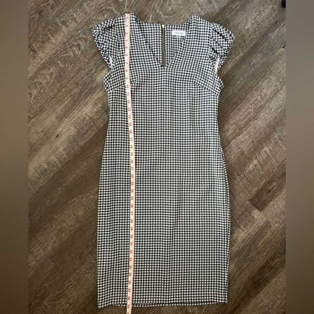 Calvin Klein Gingham Plaid Dress-Size 6 - image 9