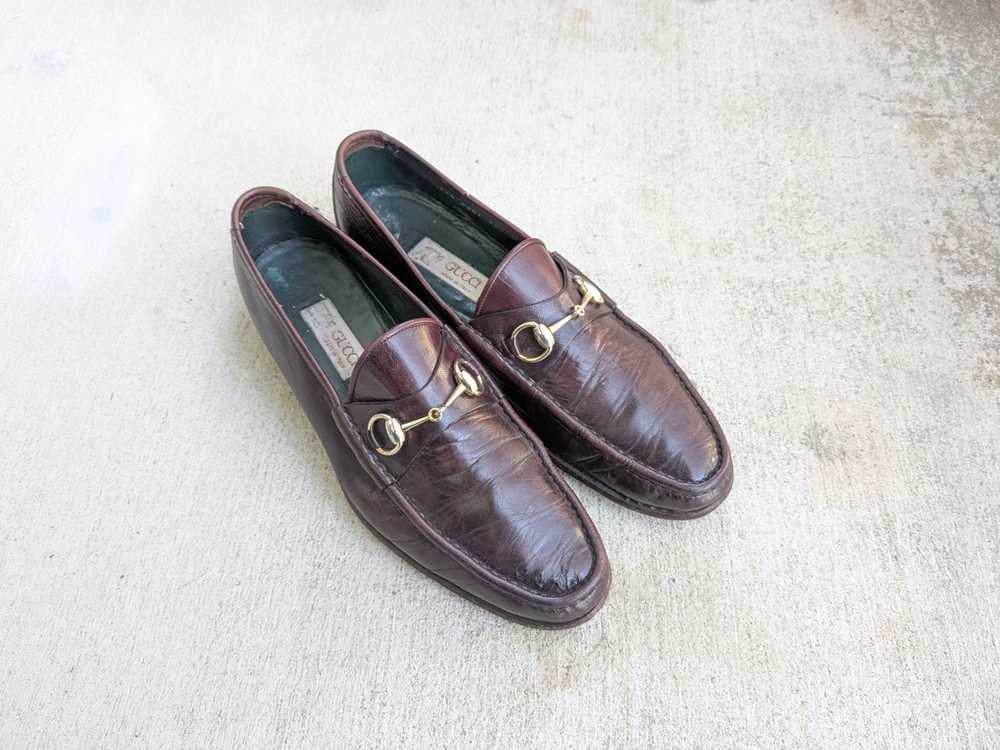 Gucci × Tom Ford Gucci Horsebit Loafers Burgundy … - image 1