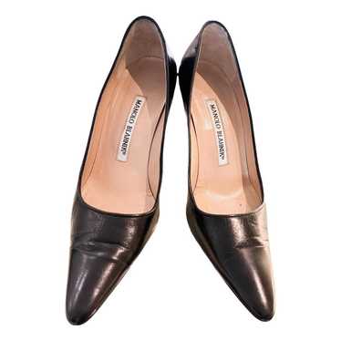 Manolo Blahnik Hangisi leather heels