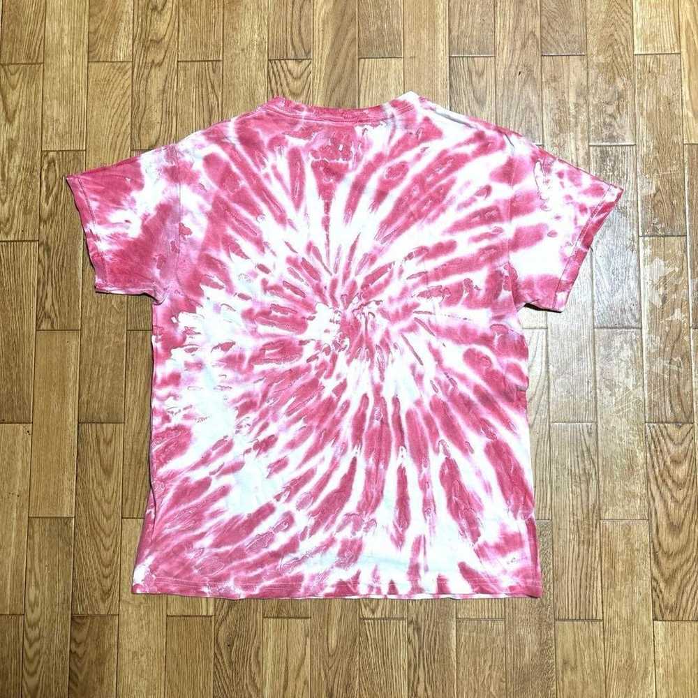 00s DELTA T-shirt Tie-Dye Chicago Bulls Pink Whit… - image 5