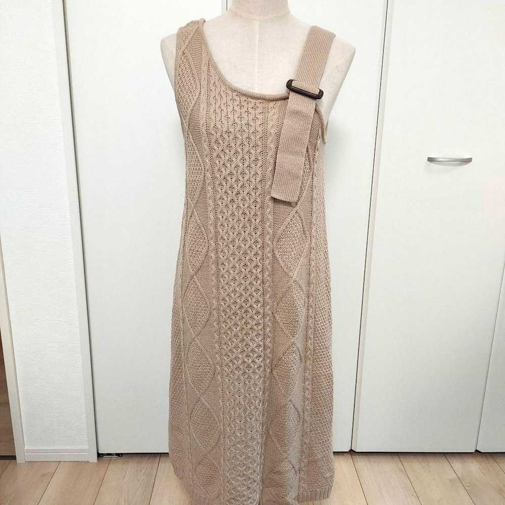 Richie Glamour Beige Size M Sleeveless Dress - image 2