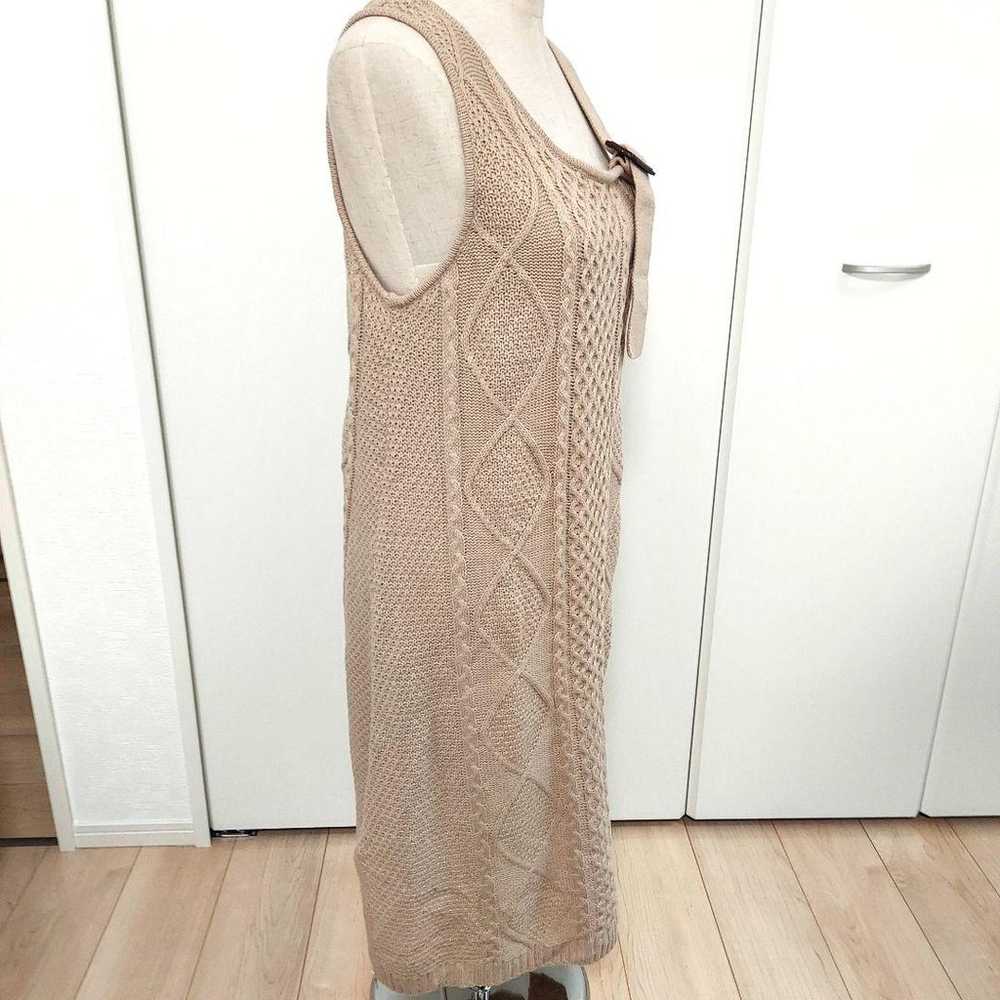 Richie Glamour Beige Size M Sleeveless Dress - image 9