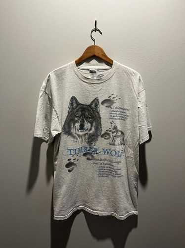 Tultex × Vintage Timber Wolf Nature Tee