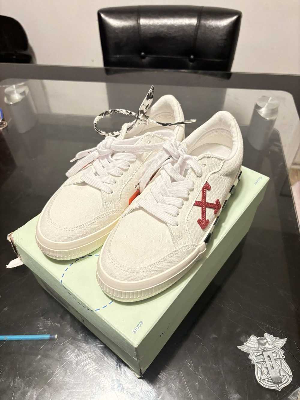 Off-White OFF-WHITE Vulc Low Canvas White Violet … - image 1