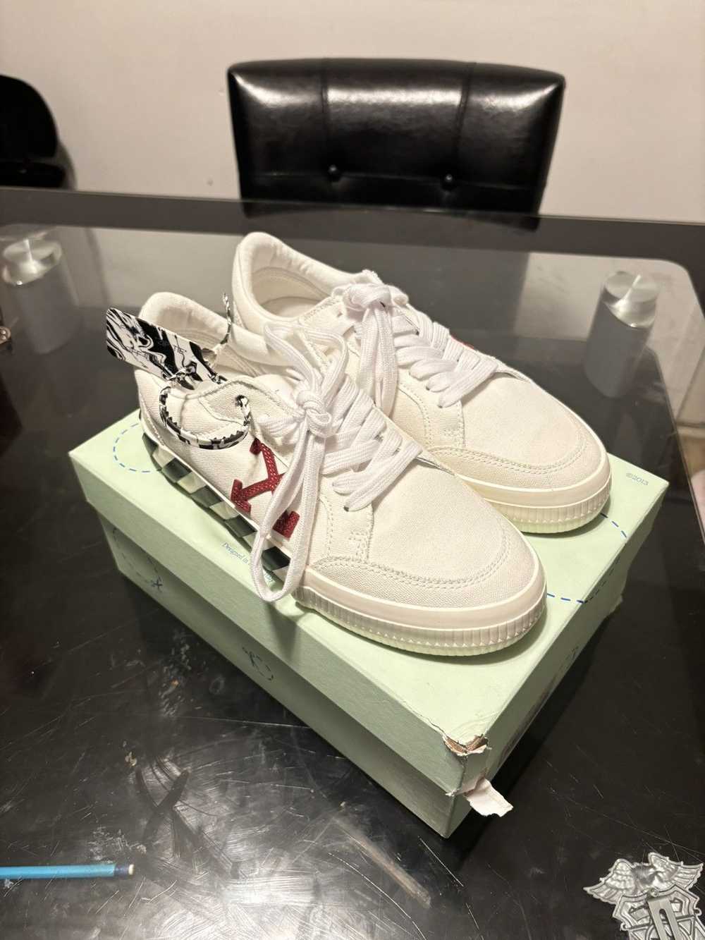 Off-White OFF-WHITE Vulc Low Canvas White Violet … - image 2