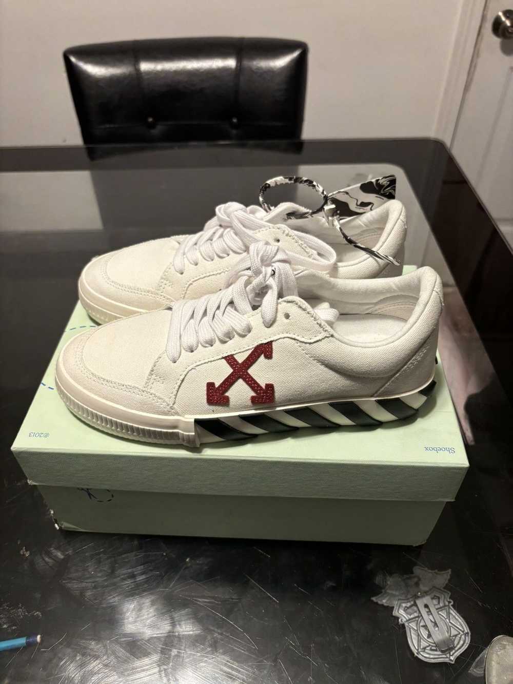 Off-White OFF-WHITE Vulc Low Canvas White Violet … - image 4