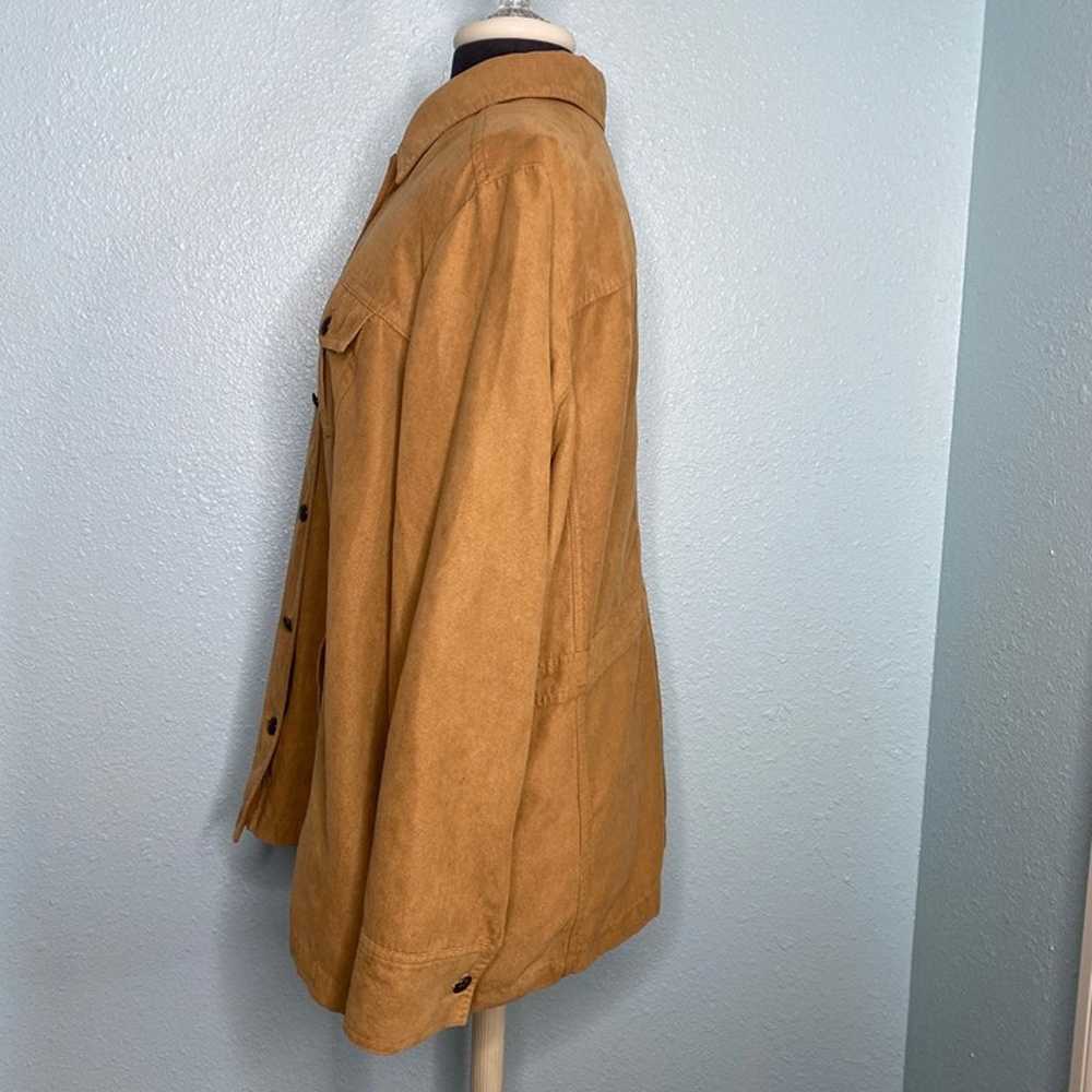 Vintage Croft & Barrow Plus Size 1X Tan Brown Shi… - image 2