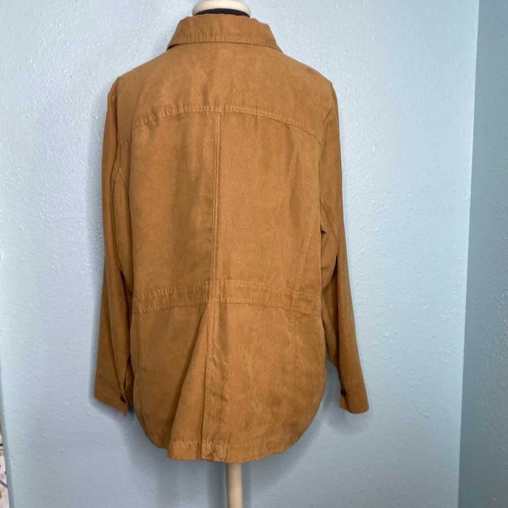 Vintage Croft & Barrow Plus Size 1X Tan Brown Shi… - image 3