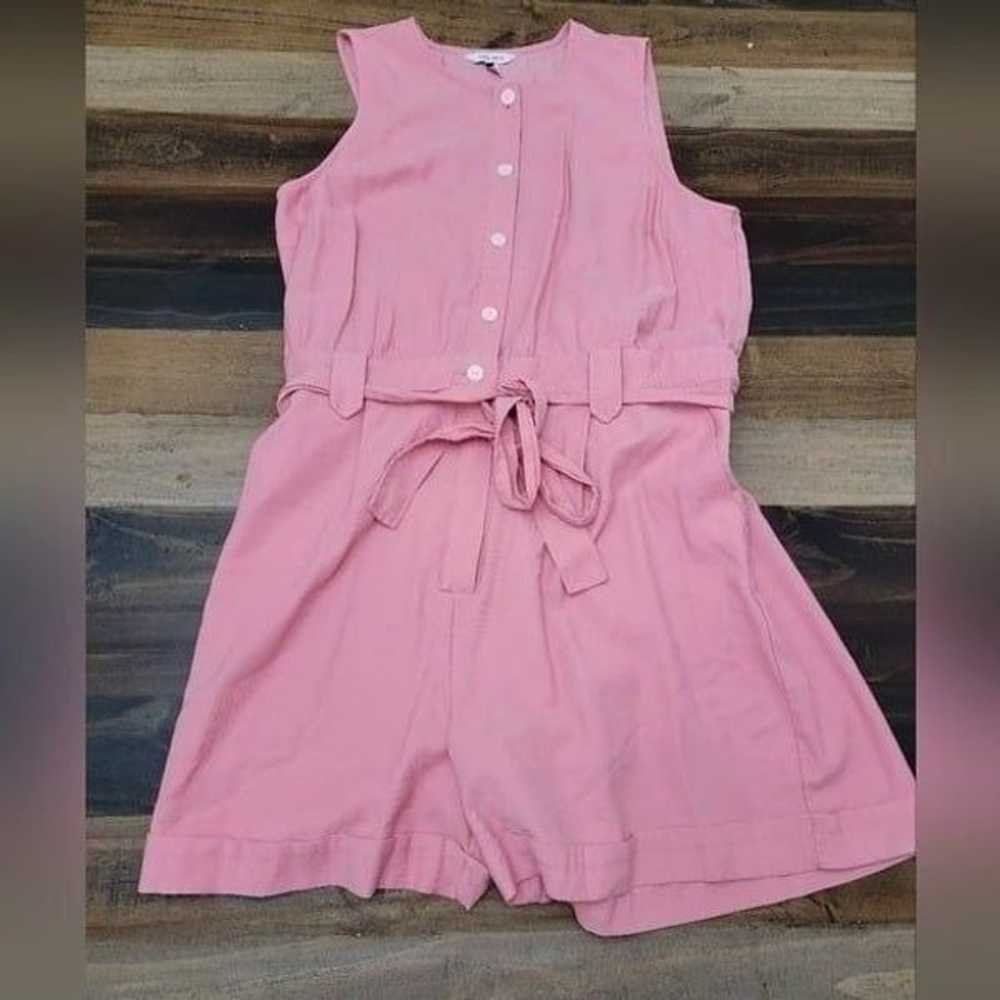 Nine West Utility Romper Pink Button Down Round N… - image 5