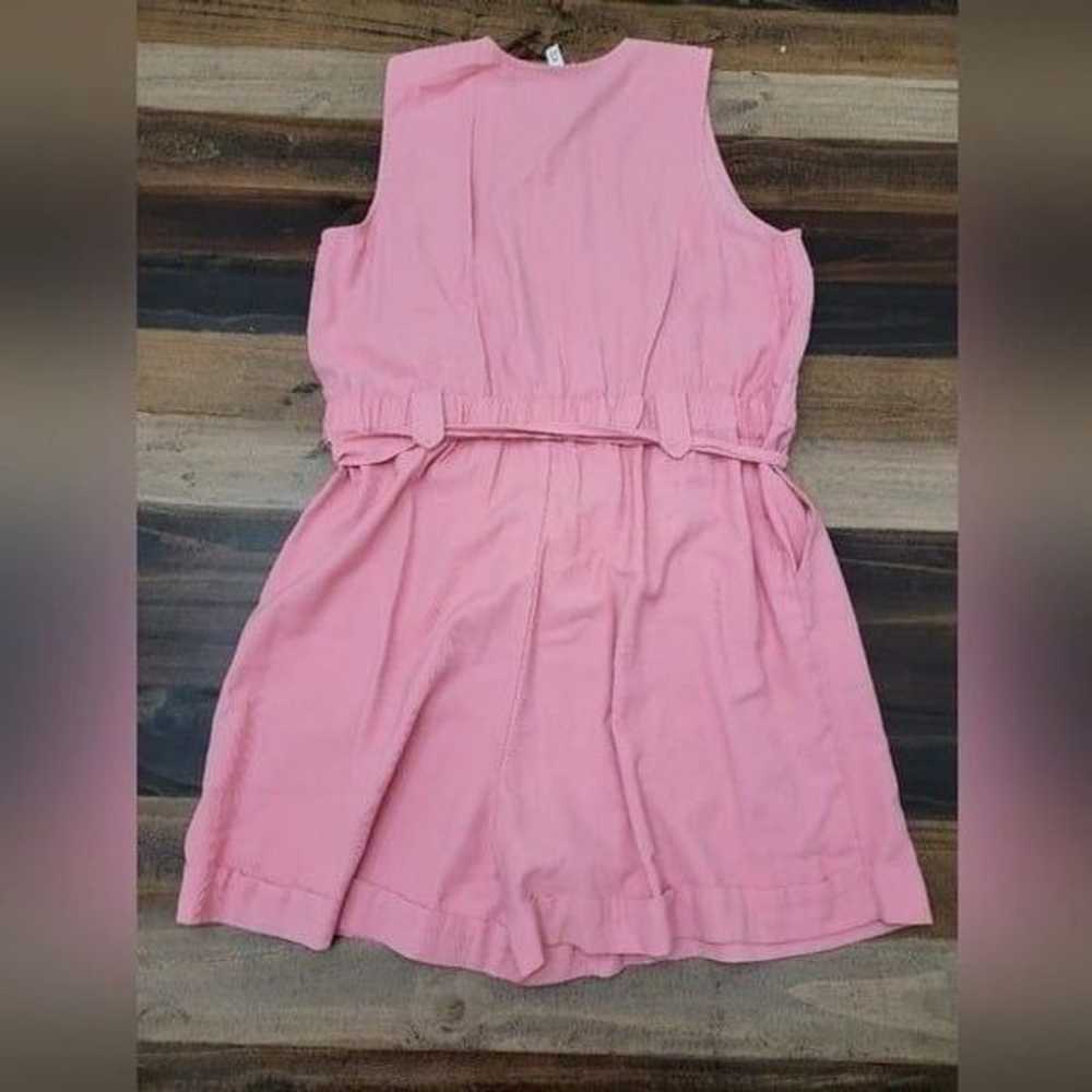 Nine West Utility Romper Pink Button Down Round N… - image 6