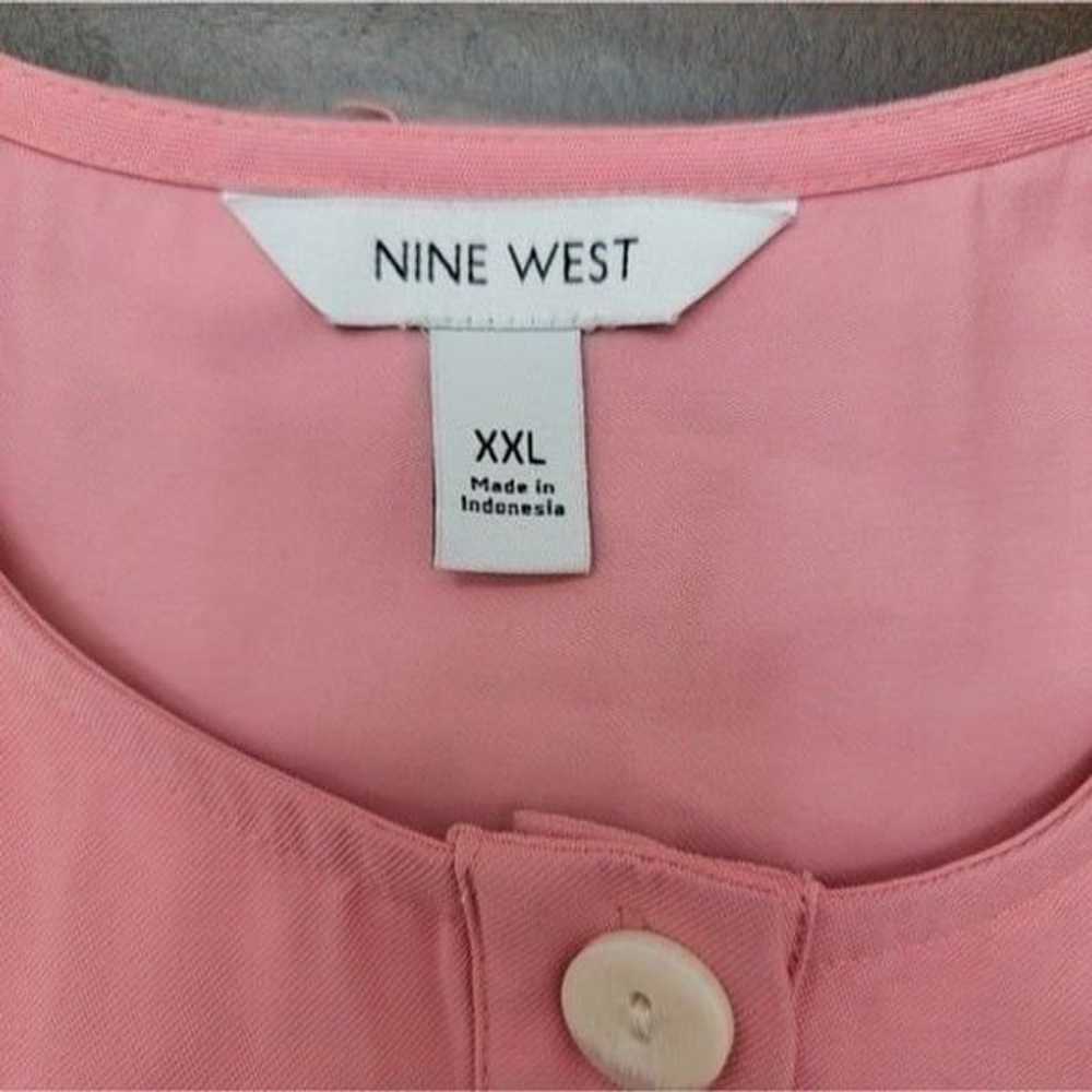 Nine West Utility Romper Pink Button Down Round N… - image 7