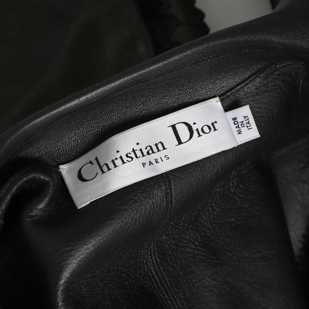 Dior Leather biker jacket - image 3