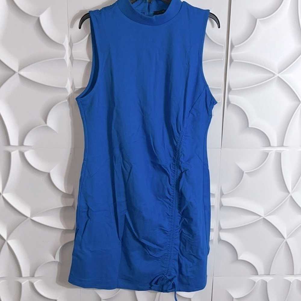 NEW halogen blue ruched sleeveless dress sz 1X.  … - image 2