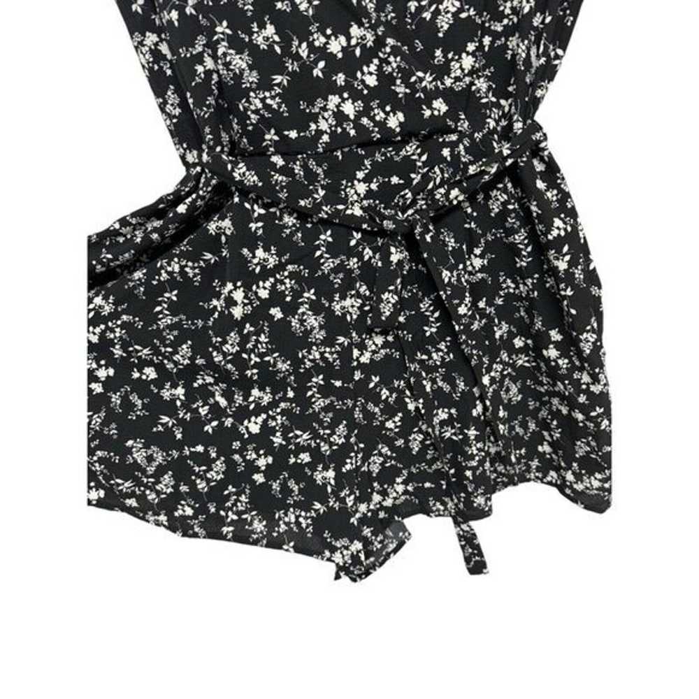 TRIXXI Women's Rompers long sleeve black floral s… - image 12