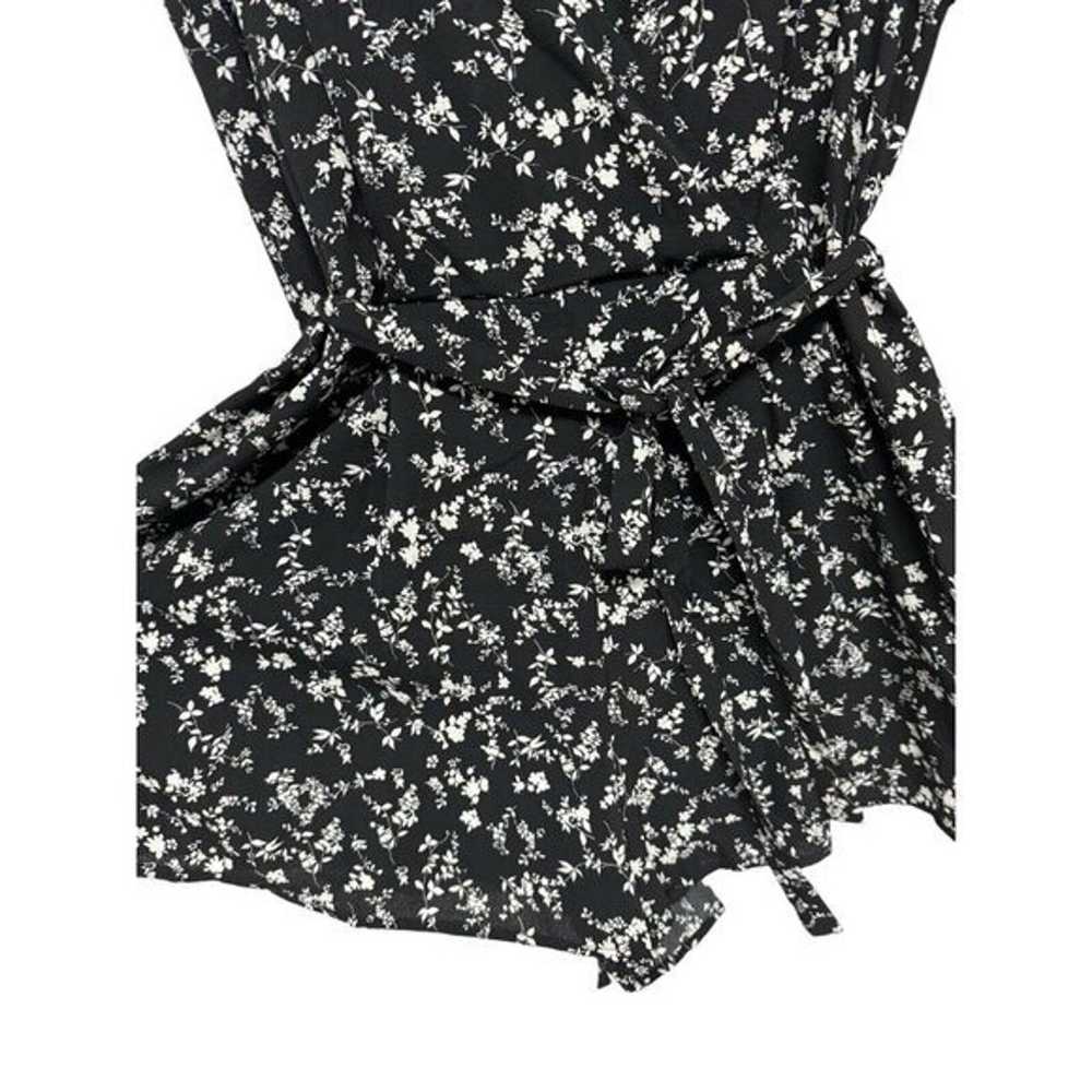 TRIXXI Women's Rompers long sleeve black floral s… - image 6