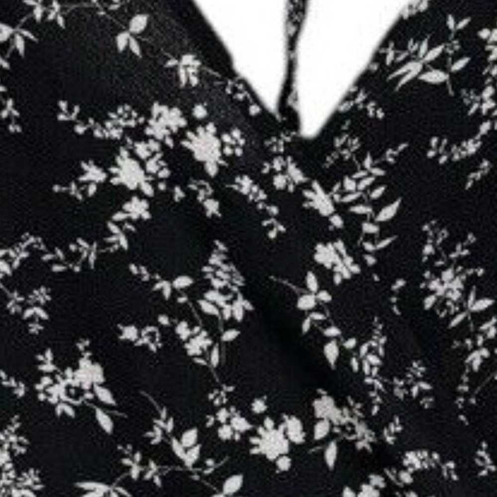 TRIXXI Women's Rompers long sleeve black floral s… - image 7